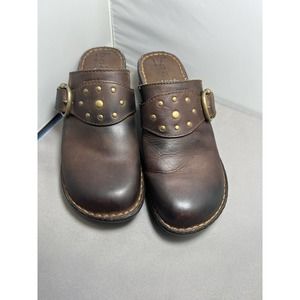 b.o.c. Womens Leather Clog/mule